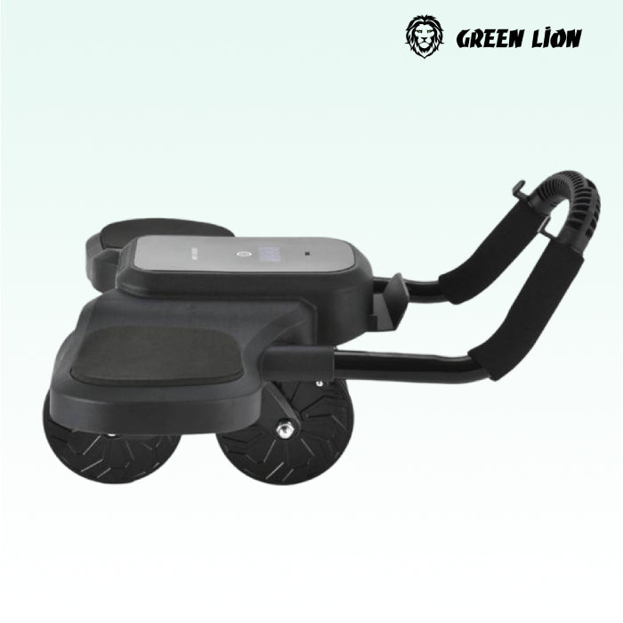 Green Lion ABS Exercise Roller supports up to 120kg with a dual-wheel design, anti-slip grip