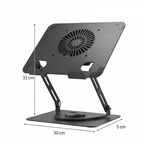Adjustable aluminum laptop stand, sleek design for comfort and ergonomics, available as laptop stand Qatar.