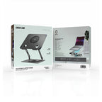 Green Lion Adjustable Laptop Stand With Cooling Fan Non Slip Silicone
