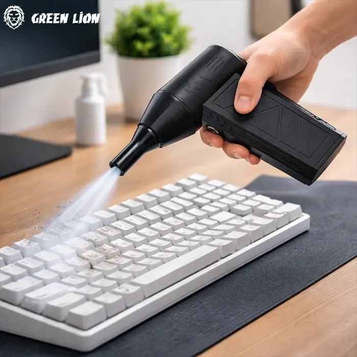 Greenlion air blower cleaning keyboard dust portable blower fan Homesouq Qatar