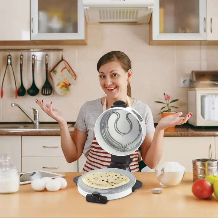 Green Lion Bread Maker with 2100W power, adjustable heat, non-stick plate, silent vent Temperature Control
