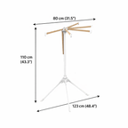 Foldable cloth drying stand dryer stand, standing cloth dryer with multiple rods, metal cloth stand for indoor use Qatar