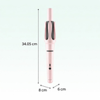 hair curler pink with ceramic barrel and clamp, sleek design for smooth curls, compact Hair Curler for home styling Qatar