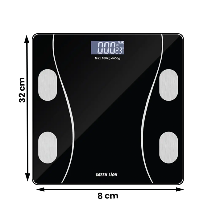 Digital weighing scale and body fat scale body scale with sleek glass top, accurate smart Weighing scale Qatar