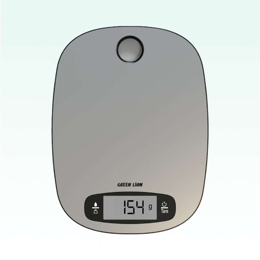 Green Lion Digital Kitchen Scale has a 5 kg capacity, made from ABS and stainless steel