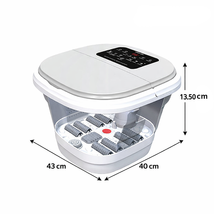 Electric foot spa massager for foot massage with heat and rollers, compact design, foot massager Qatar