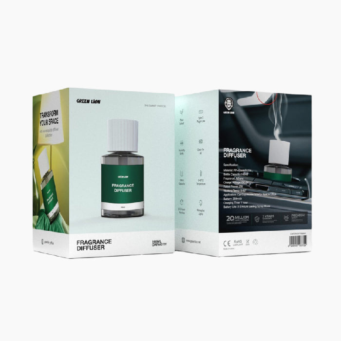 Green Lion Fragrance Air Diffuser offers 2-3 hours of scent with a 160ml capacity