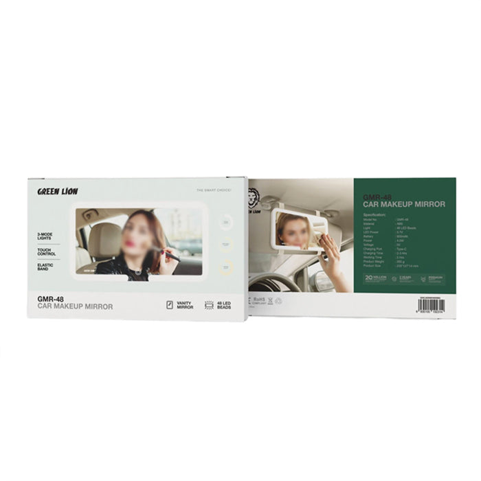 Green Lion GMR-48 Car Makeup Mirror is your ideal beauty companion on the go Elastic Band

