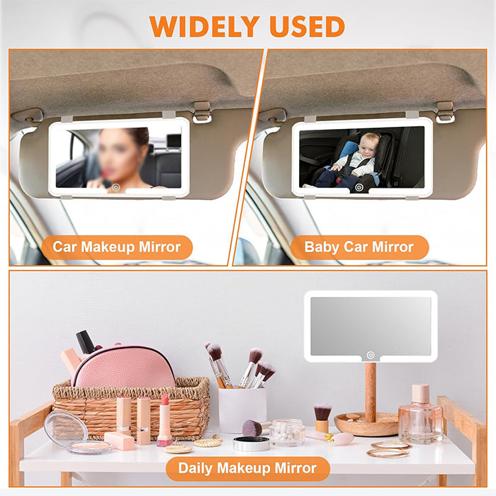 Green Lion GMR-48 Car Makeup Mirror is your ideal beauty companion on the go Touch Control

