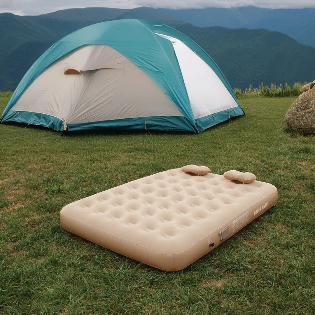 Green Lion GMT-200 Automatic Inflatable Mattress offers quick 140-second inflation Built-in Air Pump
