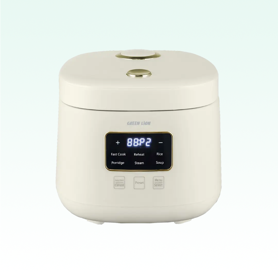 Green Lion GRC-10 Digital Rice Cooker 2L - White
