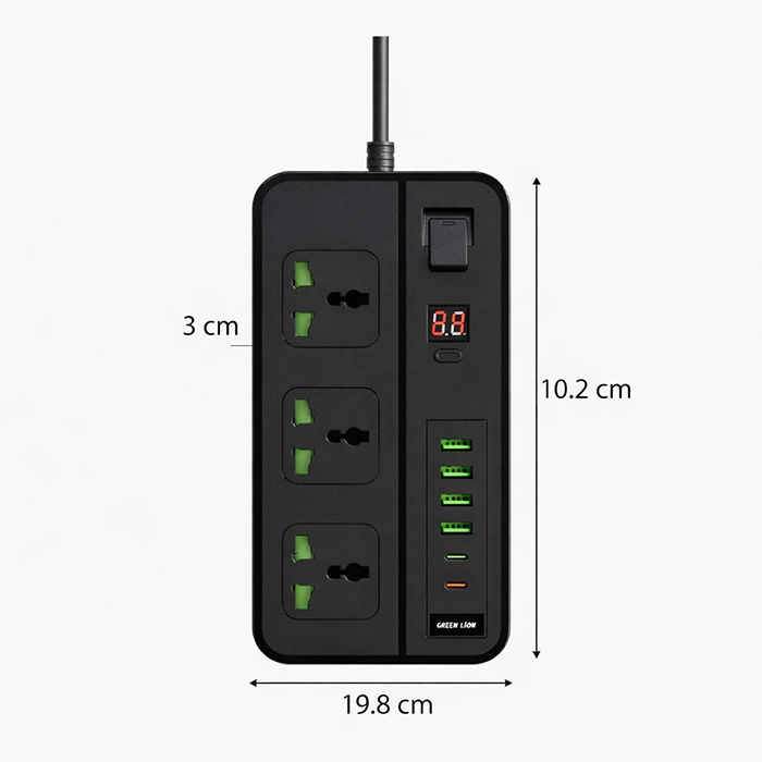 Black power socket gs150 rated power socket 3000w with durable design for safe high-watt appliance use Qatar