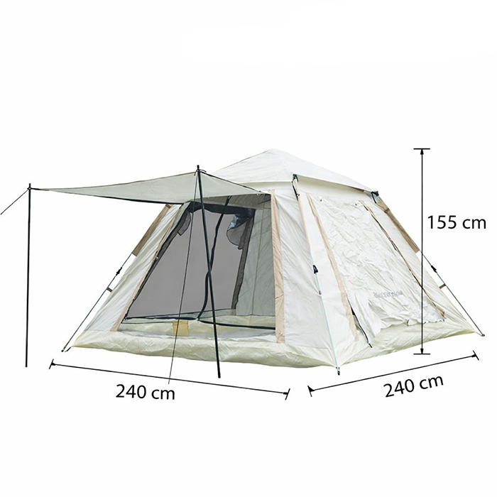 Green Lion GT-6 Camping Tent - Biege, spacious beige camping tent with durable fabric, easy setup for outdoor trips Qatar