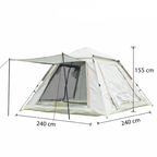 Green Lion GT-6 Camping Tent - Biege, spacious beige camping tent with durable fabric, easy setup for outdoor trips Qatar