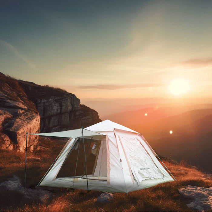 Green Lion GT Camping Tent with Ventilated Mesh, UV Protection, Waterproof Wind Resistance Windproof Rop
