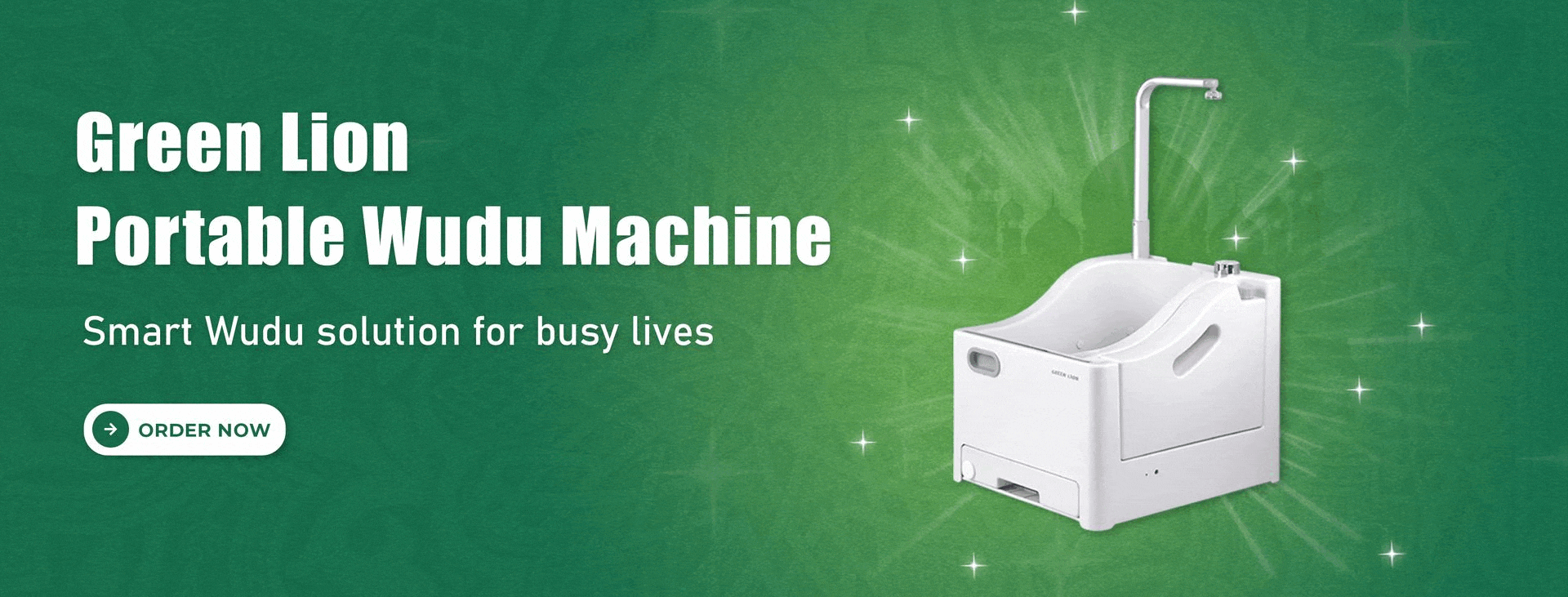 Green Lion GWM-10 Portable Wudu Machine - White – Desktop banner-Home Souq