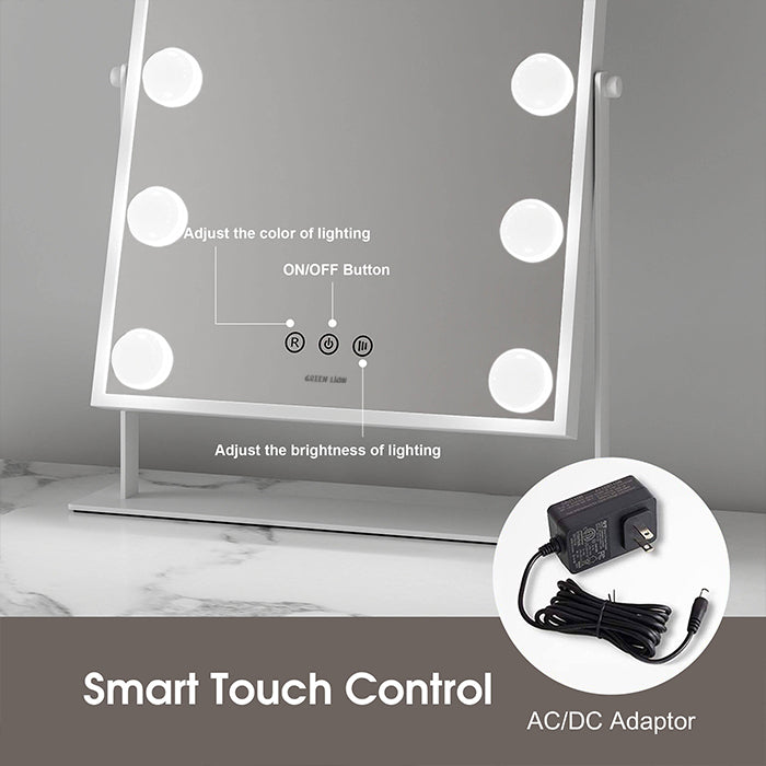 Green Lion Glam Shine Makeup Mirror 12 LED Lights Smart touch 
control