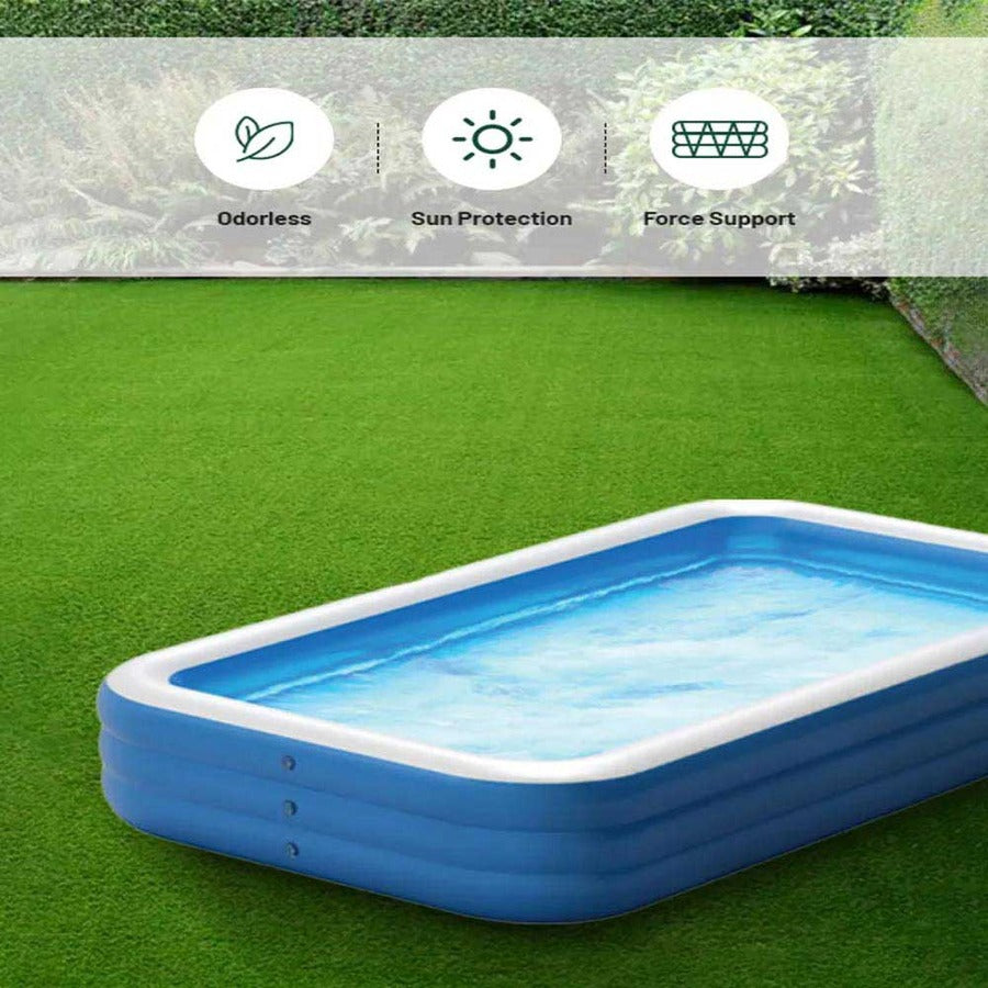 Green Lion Inflatable Small Swimming Pool sun protection