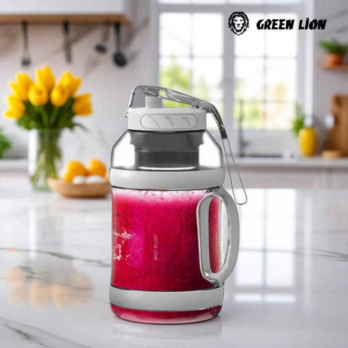 Green Lion MEGA PRO Portable Blender, 2000mL Bottle Capacity, 18000 RPM Powerful Motor