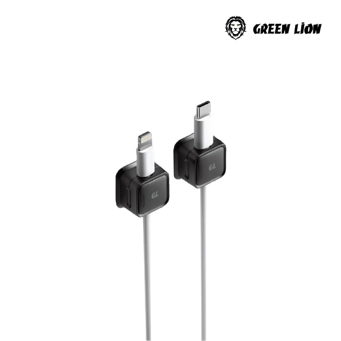 Green Lion Magnetic Clip Cable Organizer – Strong Adhesive, Durable ABS Build