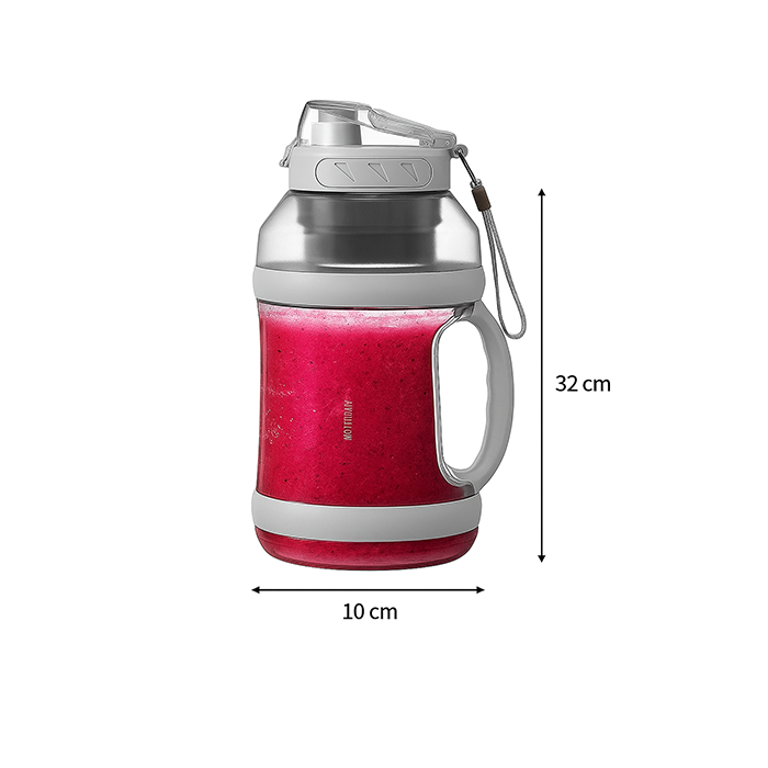 Portable blender Qatar with carry handle, compact electric blender for smoothies, design and blender price in Qatar