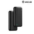 Green Lion Milos 20000mAh Power Bank features fast PD-20W charging, multiple ports Black