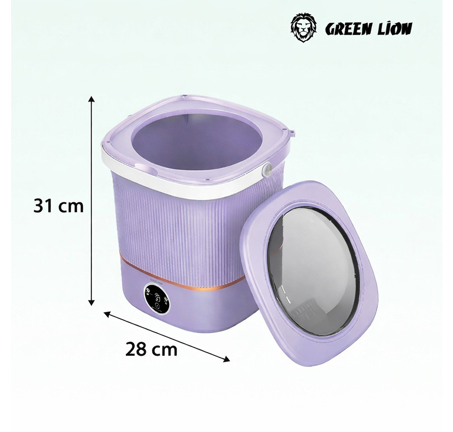 Portable washing machine, mini portable washing machine for small loads, compact design ideal for travel and apartments Qatar