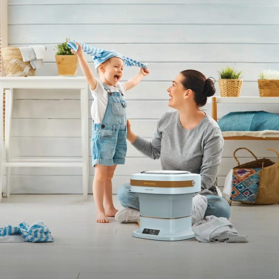 Green Lion Portable 6L Washing Machine - Blue Portable
