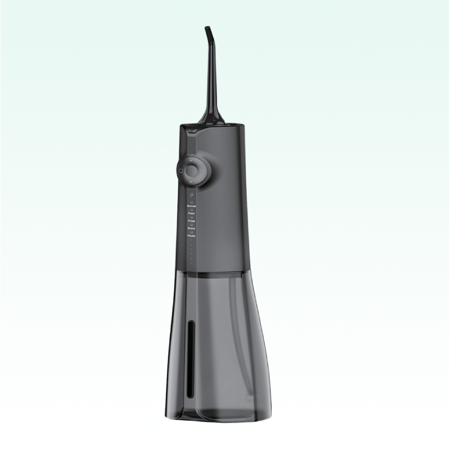 Green Lion Portable Oral Irrigator uses water and UV light for cleaning Black