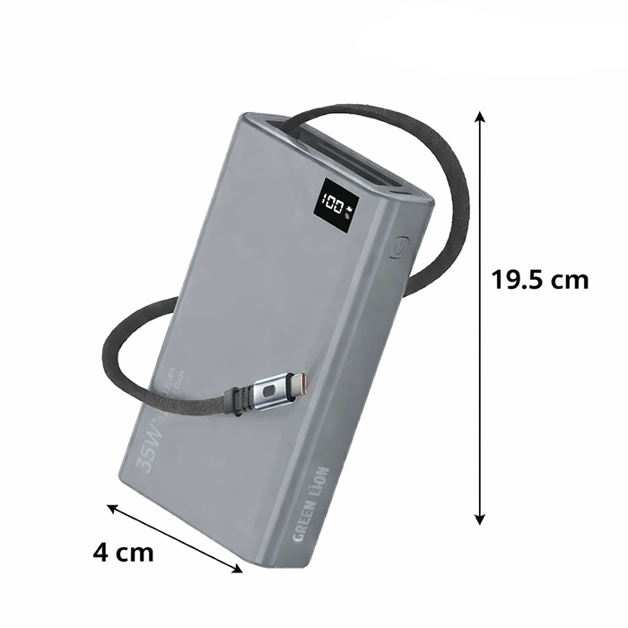 Retractable power bank, power bank charger 10000mAh with built-in retractable cable power bank for fast charging Qatar