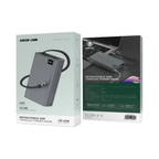 Green Lion Retractable Power Bank 35W 10000mAh offers fast charging with a built-in Type-C cable Power Button
