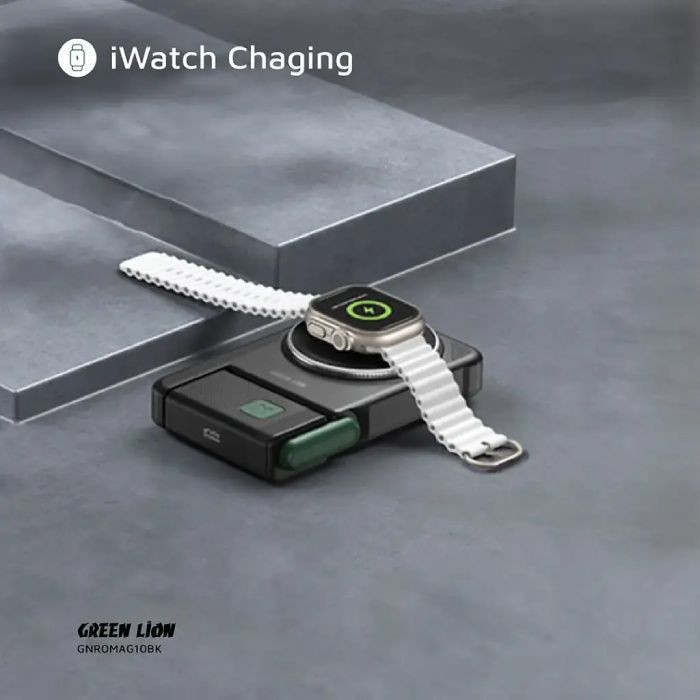 Green Lion Rotex MagSafe 10000mAh Power Bank, iWatch Charging Durable
