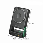 Slim wireless power bank with magsafe magnetic attachment charging smartphone on the go Qatar