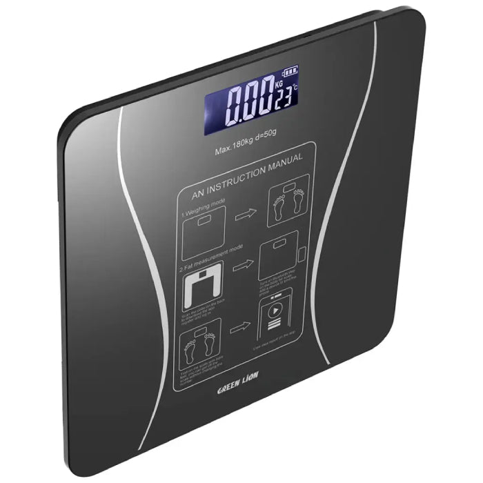 Green Lion Smart Body Scale Lite with 16 Health Metrics, 50g Division, Up to 8 Users Supported