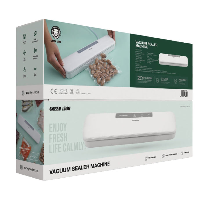 Green Lion Vacuum Sealer Machine with 10-20 Seconds Vacuum Sealing Time Low Noise
