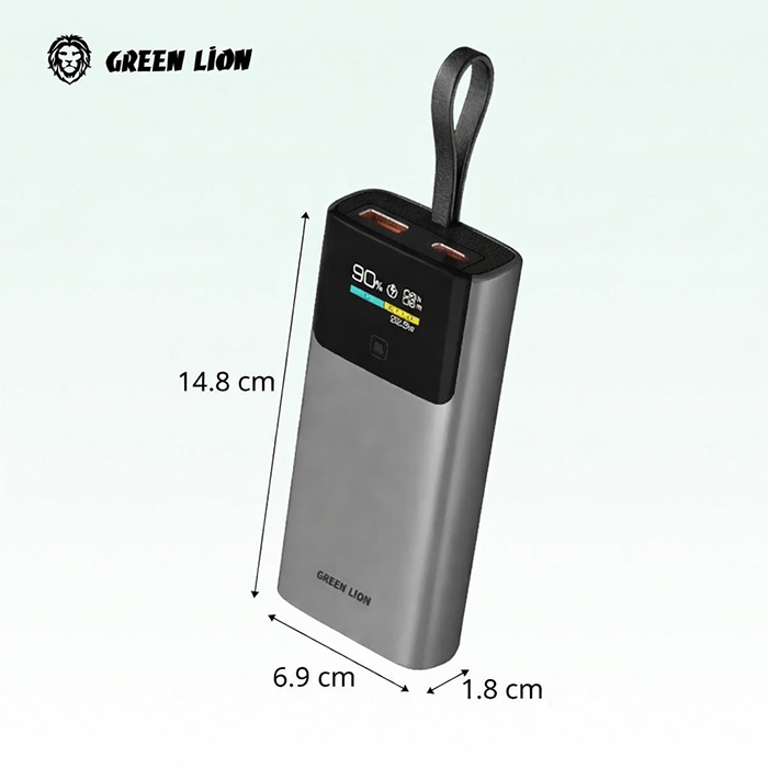 Slim power bank 10000mAh portable power bank with dual USB ports, compact design for fast charging smartphones on go Qatar