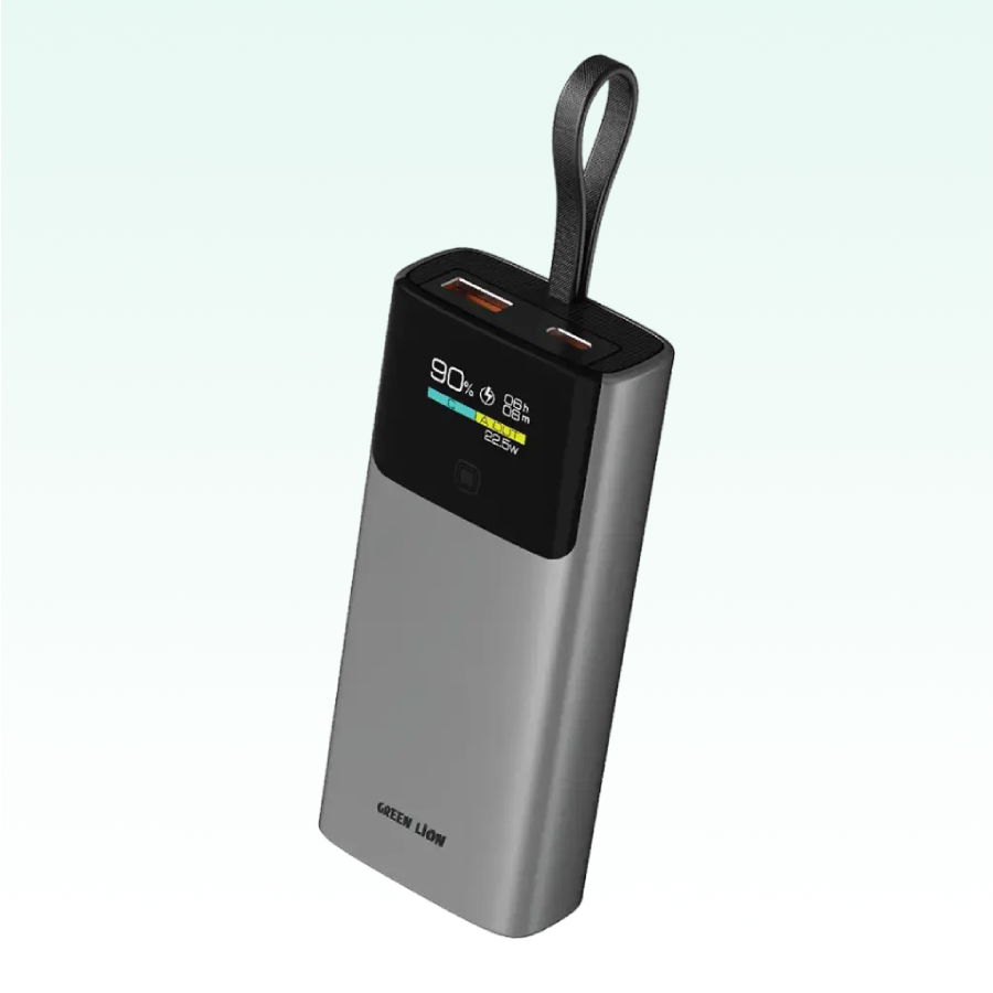 Green Lion Voltix 10000mAh Power Bank offers fast PD20W and 22.5W charging in a slim design