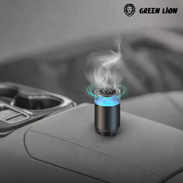 Green Lion fragrance diffuser in car with LED mist aroma humidifier Qatar