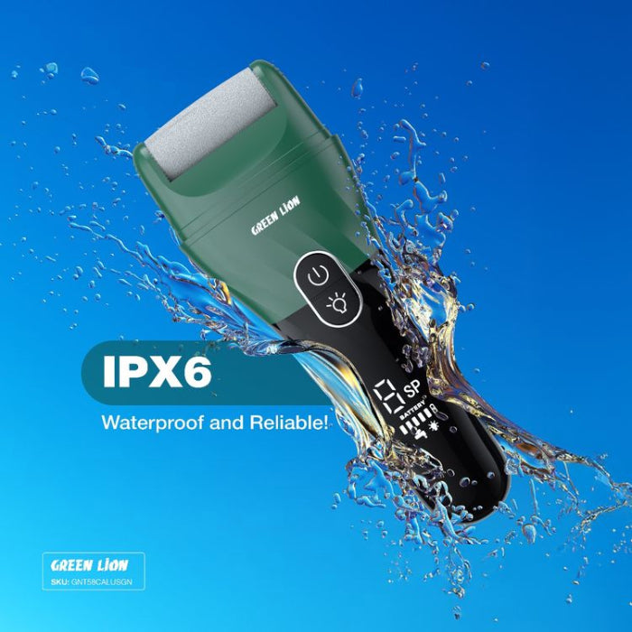 Electric Green Lion callus remover improves foot care by removing hard skin easily, Homesouq Qatar