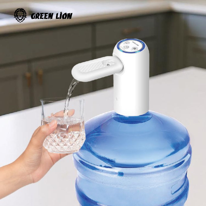 Green Lion water pump for easy bottle use, compact water dispenser – Homesouq Qatar