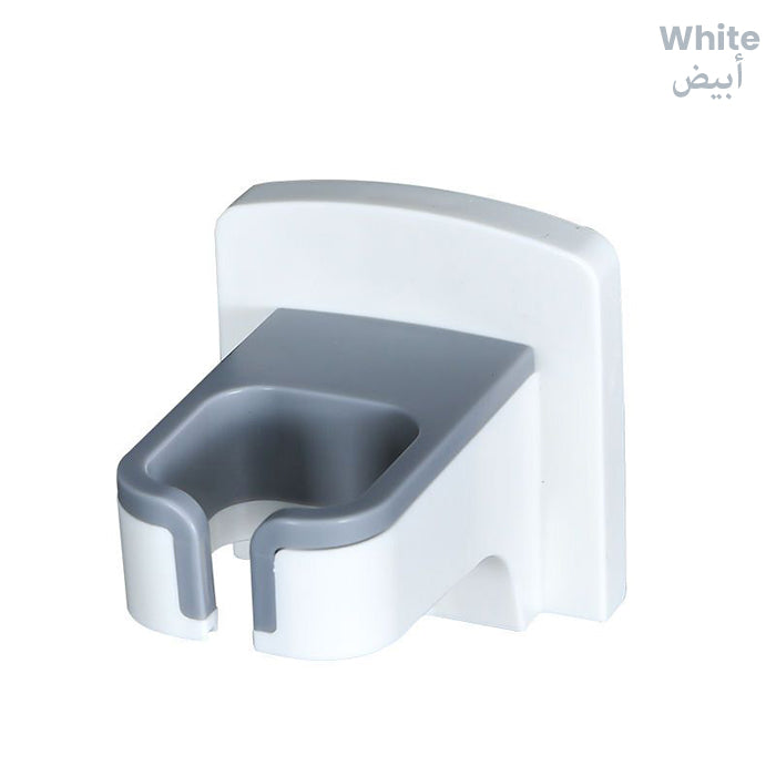 Hair Dryer Holder Hair Blow Dryer Rack Adhesive with Sticker For Bathroom, Wall Mounted Organizer white