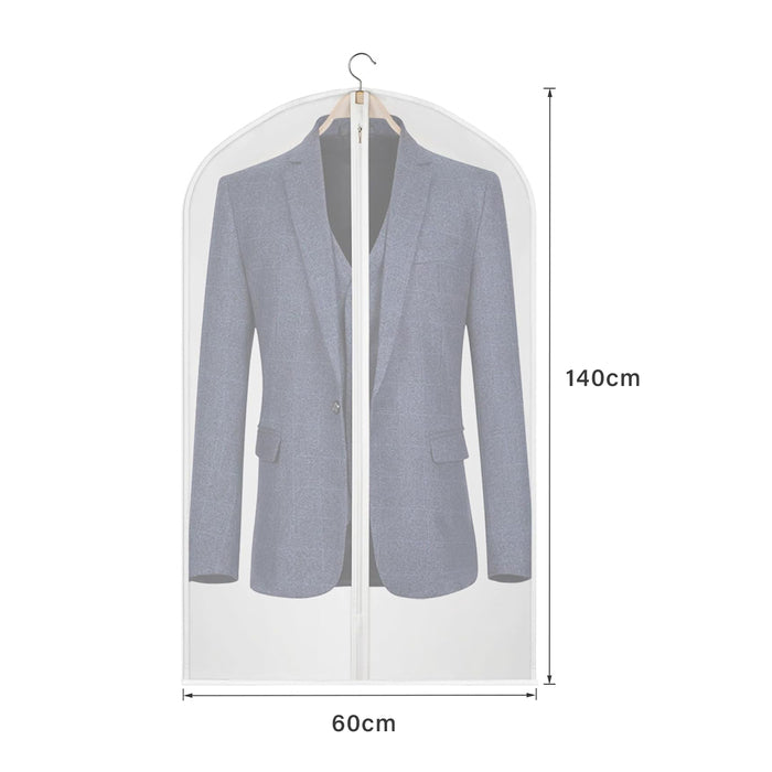 Hanging Clothes Bag Hanging Garment Bags Clear Suit Bag with Full Zipper dimensions