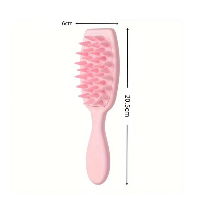Head Scalp Massager Comb, Hair Washing Brush, Scalp Scrubber For All Hair Types soft ad long handle rich foam dimensions