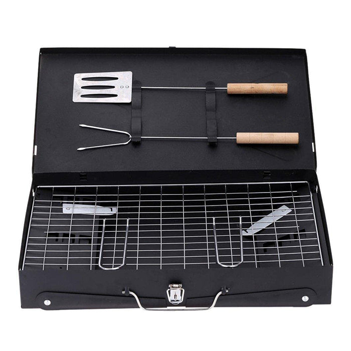 Homesouq Qatar BBQ Grill featuring a convenient grill toaster for versatile outdoor meals