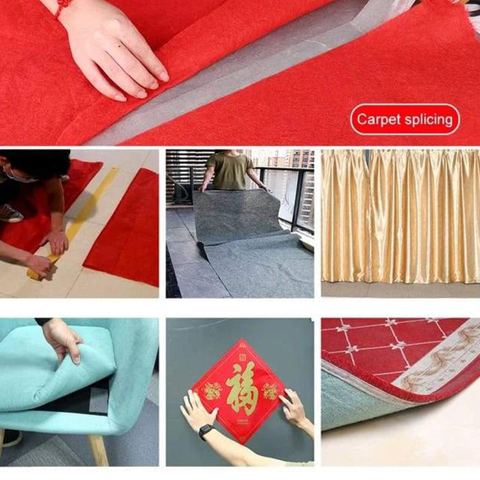 Double Sided Self Adhesive Fiberglass Cloth Strong Tape carpet spicing