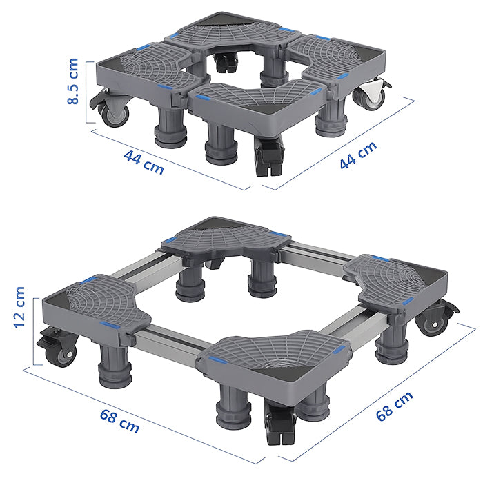 Heavy Duty Washing Machine Base Stand, Roller Cart Trolley Refrigerator Mover with Wheel Dimensions
