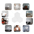 Hexagon Lights with Remote Control, Smart LED Wall Light Panels  Easy Installation