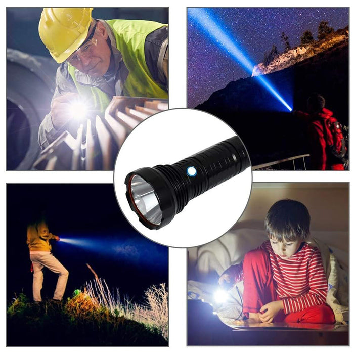 Durable LED flashlight offering waterproof torch performance and bright flash light output by Homesouq Qatar