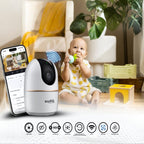 High-performance indoor wifi smart camera with auto tracking and security service by Homesouq Qatar