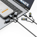 Fast Cable Charging cable with LED light indicator for easy use in low light, Homesouq Qatar